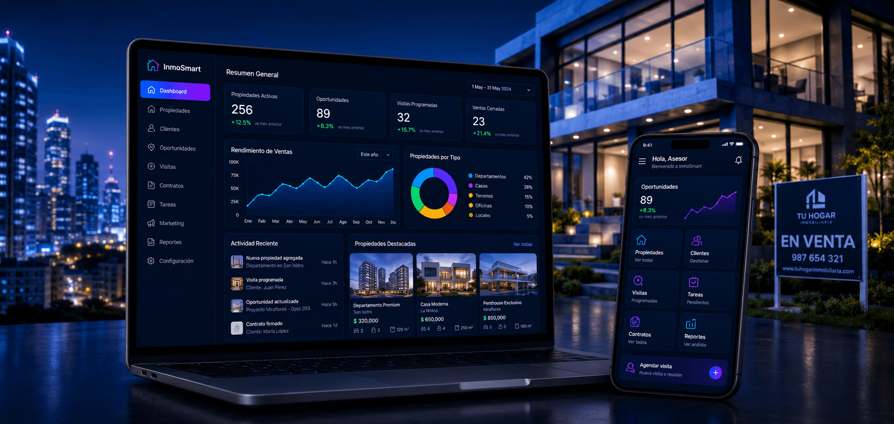 Dashboard inmobiliario